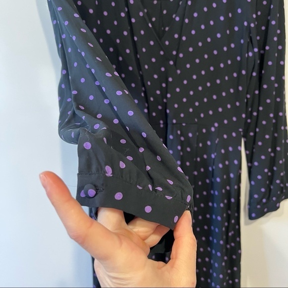 Madewell Faux-Wrap Midi Dress in Polka Dot - Picture 11 of 16